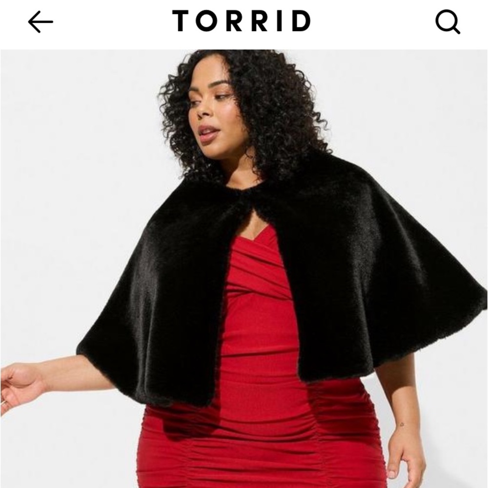 Torrid Faux Fur Cape
